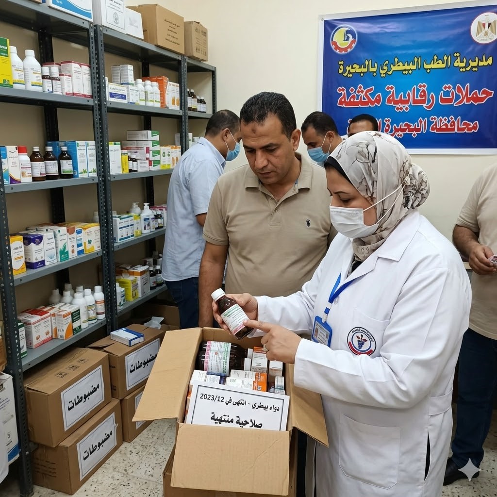 ضربة موجعة لمافيا الأدوية البيطرية بالبحيرة.. ضبط مئات العبوات 