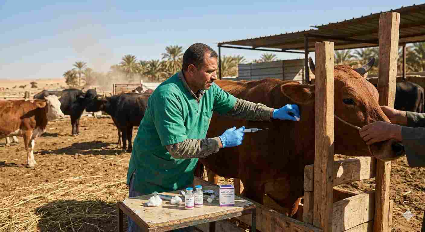 الوادي الجديد تعلن جاهزية 41 لجنة لانطلاق حملة تحصين الماشية ضد 