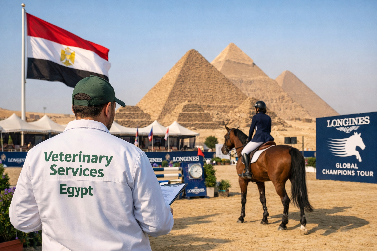 مصر تستعد لاستضافة جولة بطولة لونجين العالمية للفروسية.. إشراف بيطري كامل بأعلى معايير الأمان الحيوي